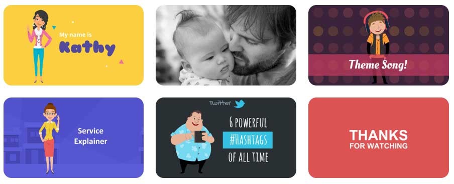 Animaker cung cấp sẵn nhiều mẫu tạo video hoạt hình