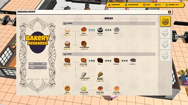 Nghiên cứu công thức làm bánh mới trong Animal Bakery game