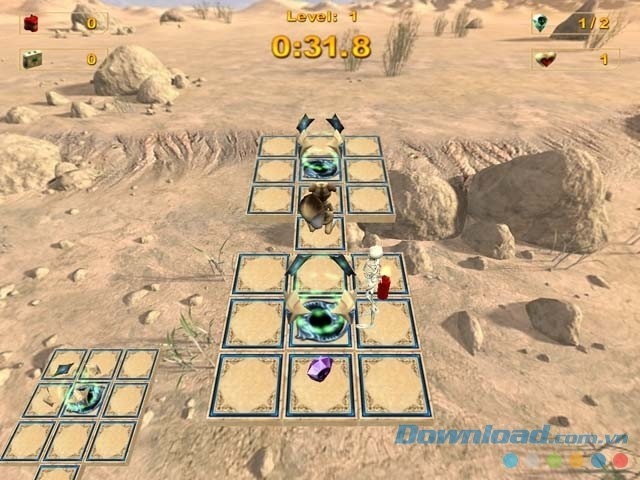 Môi trường chơi game thay đổi theo từng cấp độ