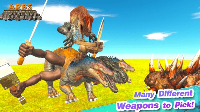 Vô số vũ khí khác nhau để trang bị cho quái vật