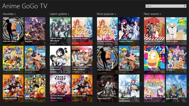 Kho phim hoạt hình Anime GoGo TV