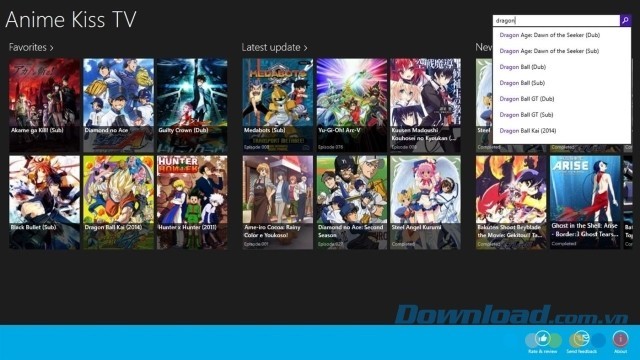 Tính năng gợi ý tìm kiếm thông minh khi người dùng gõ từ khóa