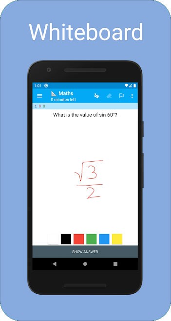 Bảng trắng cho phép viết, ghi chú tự do