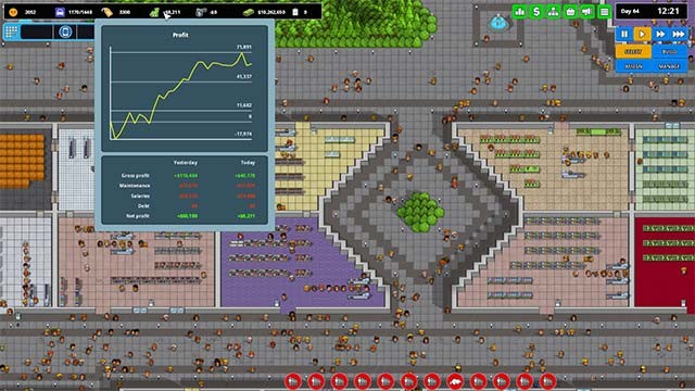 Kiếm tiền và mở rộng trung tâm thương mại