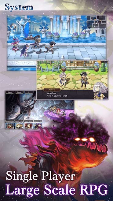 Another Eden là game nhập vai một người chơi quy mô lớn
