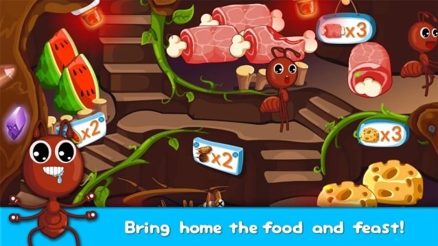 Kiến dự trữ thức ăn trong tổ