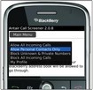 Antair Call Screener for BlackBerry - Block Unwanted Calls
