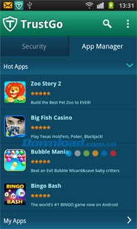 TrustGo Antivirus & Mobile Security cho Android