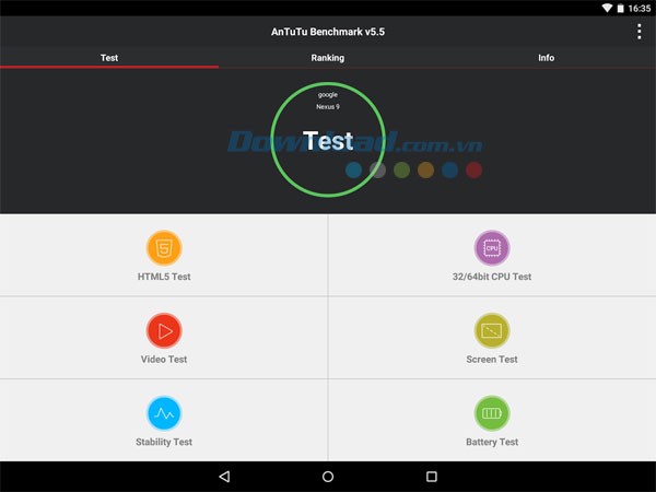 AnTuTu Benchmark sẽ kiểm tra toàn diện mọi khía cảnh của thiết bị