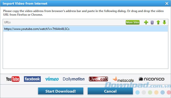 Tải video trực tuyến với Any Audio Converter
