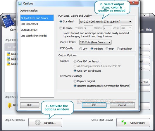 Any DWG and DXF to PDF Converter