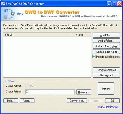 Any DWG to DWF Converter