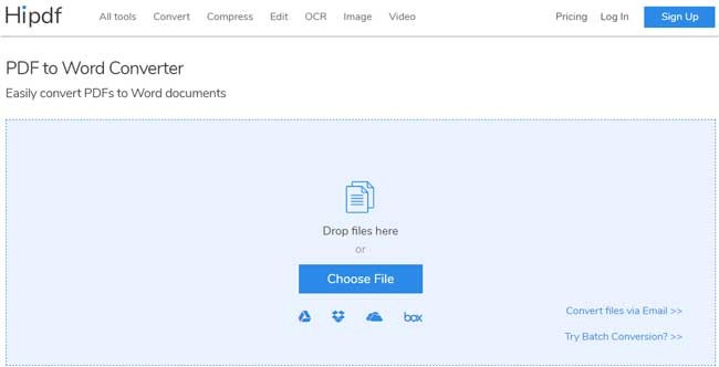 Giao diện PDF to Word Converter