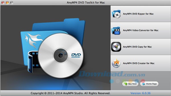 AnyMP4 DVD Toolkit cho Mac