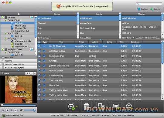 AnyMP4 iPod Transfer for Mac