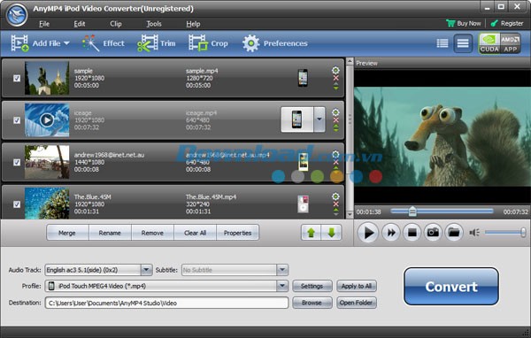 AnyMP4 iPod Video Converter