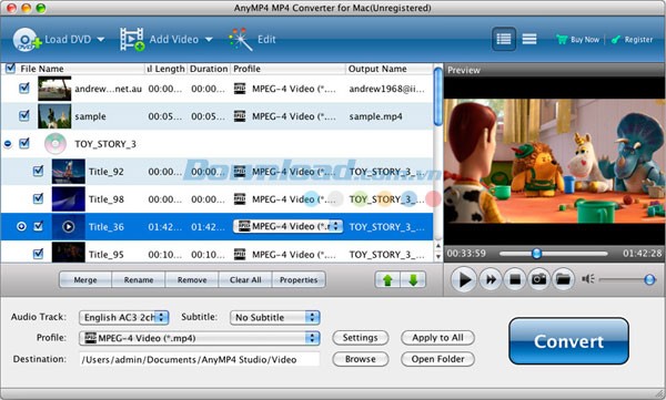 AnyMP4 MP4 Converter cho Mac
