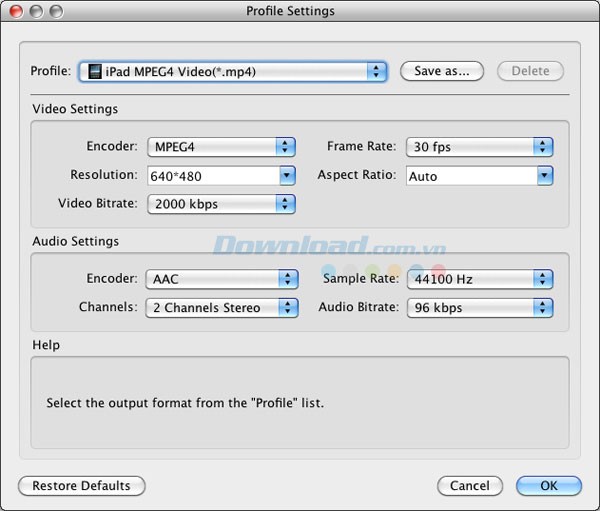 AnyMP4 Video Converter cho Mac