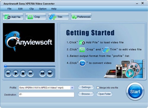 Anyviewsoft Sony XPERIA Video Converter