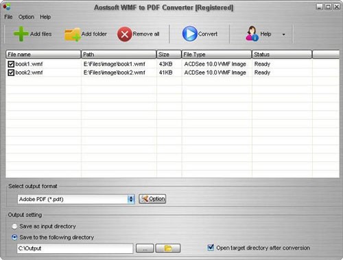 Aostsoft WMF to PDF Converter