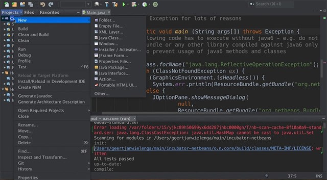 NetBeans IDE hỗ trợ nhiều ngôn ngữ lập trình ngoài Java
