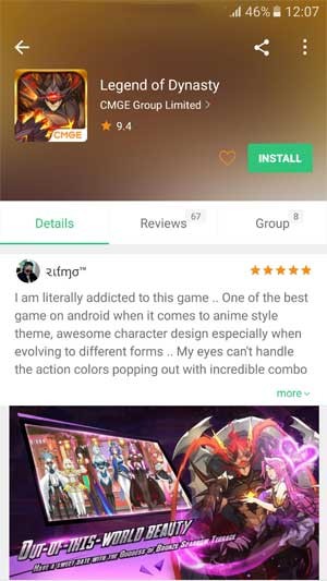 APKPure cung cấp thông tin đầy đủ như trên Google Play