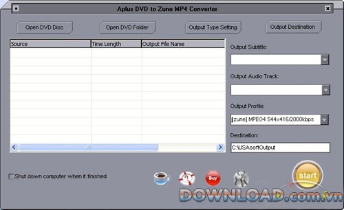Aplus DVD to Zune mp4 Ripper