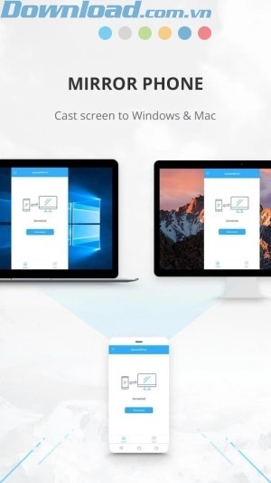 Chia sẻ màn hình điện thoại lên máy tính