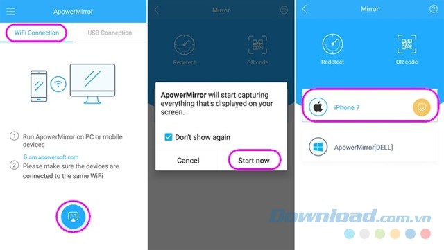 Xuất nội dung media ra màn hình lớn hơn