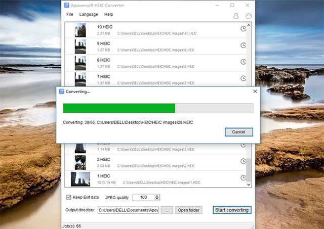 Phần mềm này có thể chuyển đổi hàng loạt tệp HEIC cùng lúc