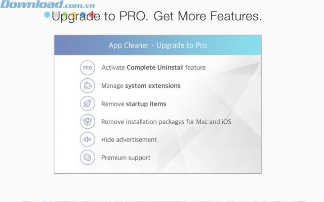 Nâng cấp lên bản PRO để nhận thêm nhiều tính năng hữu ích