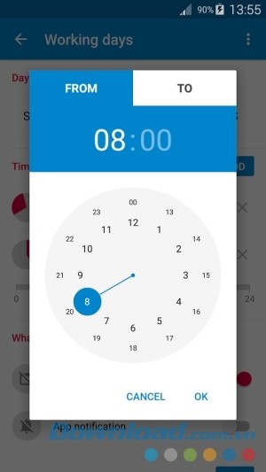 Lập thời gian khóa trên AppBlock - Stay Focused cho Android