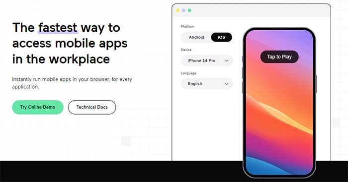 Appetize.io là trình giả lập iOS và Android trực tuyến có thể chạy ngay trên web