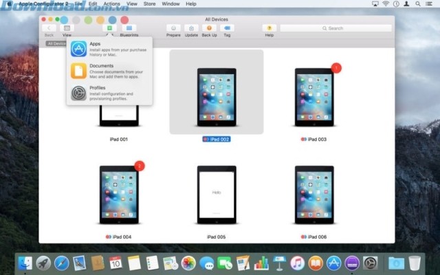 Quản lý nhiều thiết bị iOS cùng lúc thông qua Apple Configurator 2 trên máy Mac