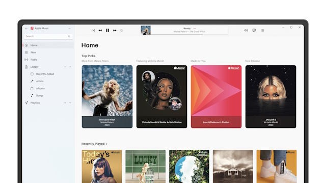 Apple Music là ứng dụng nghe nhạc chính thức của Apple dành cho Windows