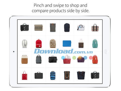 Giao diện cửa hàng trực quan và dễ tìm kiếm