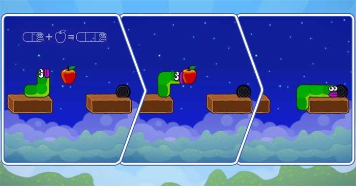 Apple Worm online&nbsp;là game giải đố sâu ăn táo phong cách rắn săn mồi vui nhộn