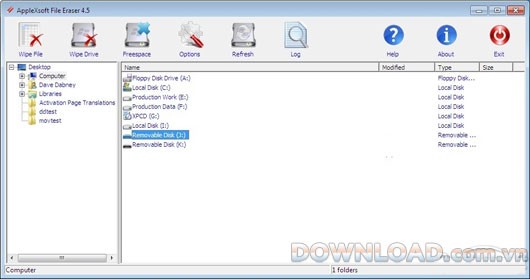 AppleXsoft File Eraser
