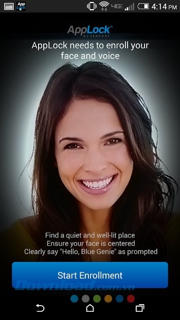 Giao diện ứng dụng AppLock