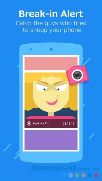 Chụp ảnh kẻ xâm phạm dữ liệu khi nhập sai mật khẩu