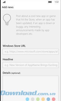 Tự đăng thông tin mới