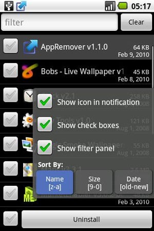 AppRemover For Android