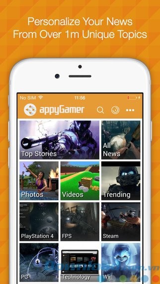 Chọn chủ đề yêu thích