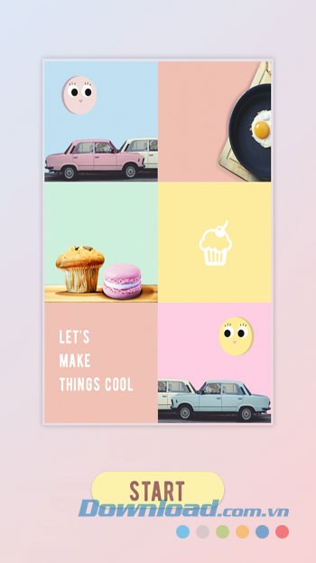 Giao diện sử dụng ứng dụng April trên Android