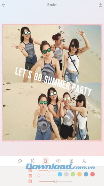 Điều chỉnh góc, khoảng trống trong bức ảnh