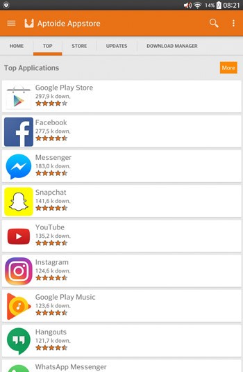 Top các ứng dụng được đánh giá cao và tải nhiều