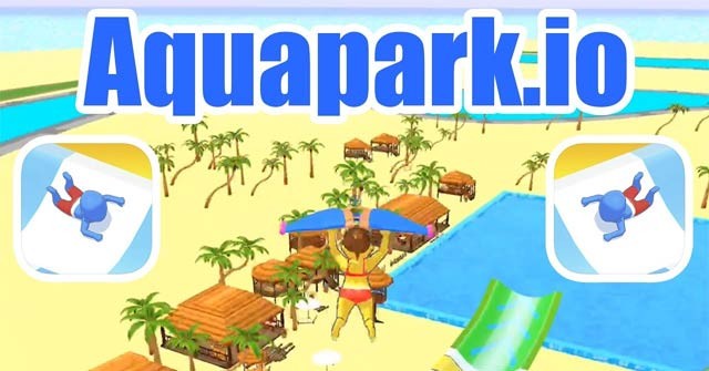 Game trượt nước nhiều người chơi sôi động - Aquapark.io