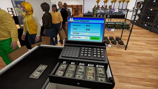 Cung cấp cho khách hàng dịch vụ mua bán và thanh toán tiện lợi trong Aquatic Supermarket Simulator