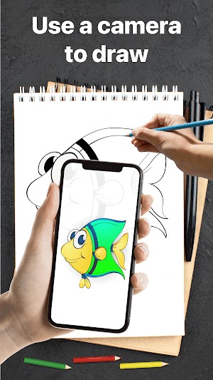 Sử dụng camera của điện thoại để vẽ tranh