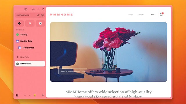 Arc Browser sở hữu giao diện trẻ trung, trực quan và gọn gàng